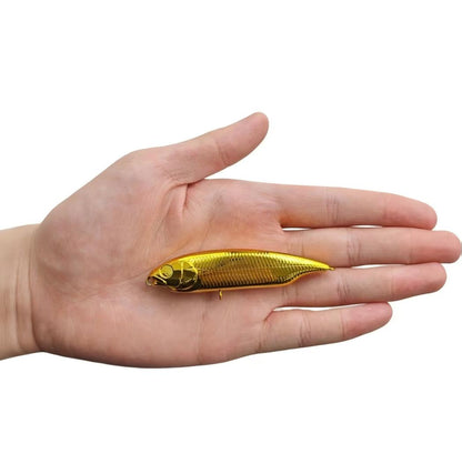 [Gold-Plated] 2.4''&3''/60mm&75mm 2 Size Megabass Karashi ko Sinking Pencil BL-007-G