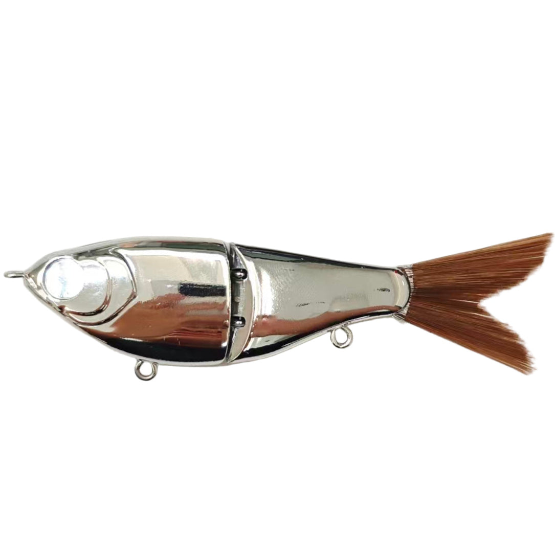 [Chrome] 5'' Wee Shad Glide Bait Blanks - Smooth Body BL-090-C