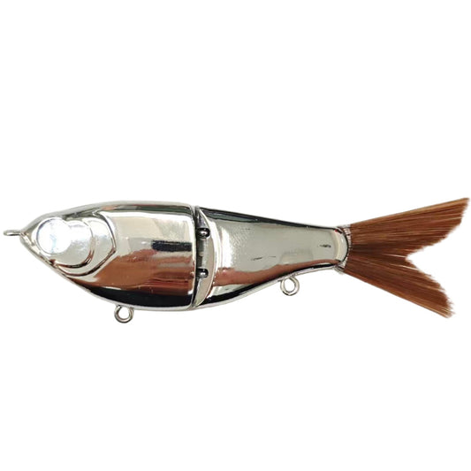 [Chrome] 5'' Wee Shad Glide Bait Blanks - Smooth Body BL-090-C