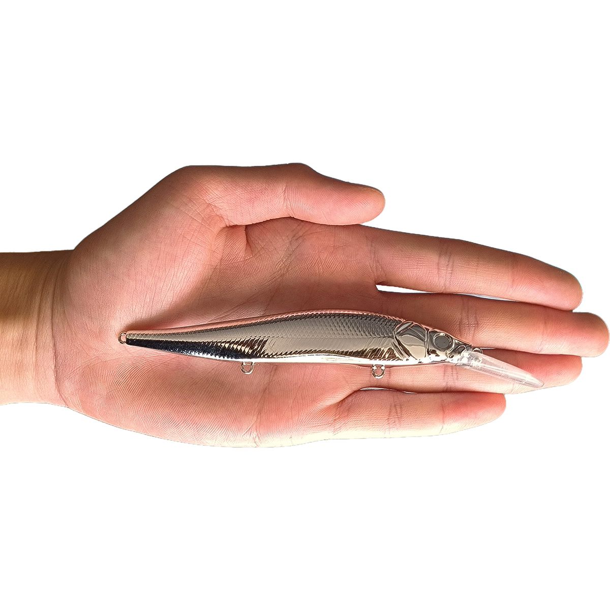 14g/13.5cm MB Oneten ko 110+1 Jerkbaits (Clear/Foiled/Chrome) BL-106